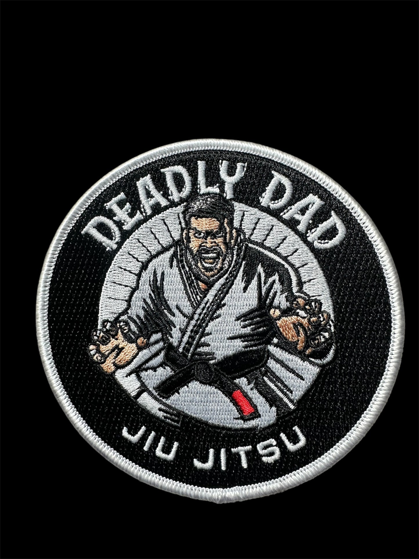 Embroidered Deadly Dad Jiu Jitsu Patch